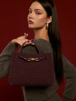 Discount Suede Woven Tote Bag Bags|Accessories