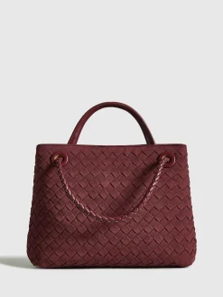 Discount Suede Woven Tote Bag Bags|Accessories