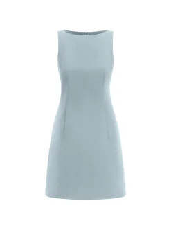 Outlet Suiting Sleeveless Short Dress White Dresses|Black Dresses