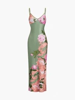 Outlet Summer Floral Long Dress Floral Dresses|Summer Dresses