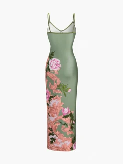 Outlet Summer Floral Long Dress Floral Dresses|Summer Dresses