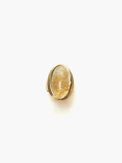 Online Sunshine Yellow Crystal Ring Rings & Bracelets|Accessories