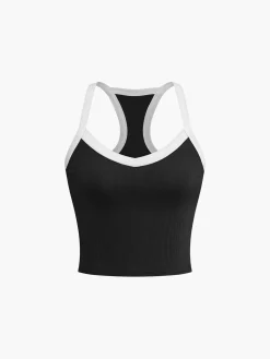 Online Sweetheart Neck Contrast Tank Top Tank Tops & Camis|Tops