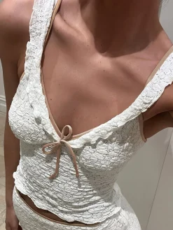 Sweetie Bow Detail Cami Top Tank Tops & Camis|Tops