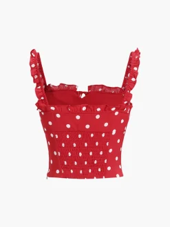 Sale Sweetie Polka Dot Cami Top Tank Tops & Camis