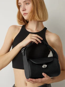 Sale Textured Buckle Flap Handbag Bags|Accessories