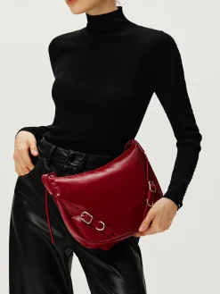 Hot Textu Zipper Shoulder Bag Bags|Accessories