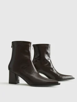 New Thick Heel Zipper Ankle Boots Shoes|Accessories