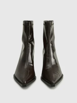 New Thick Heel Zipper Ankle Boots Shoes|Accessories