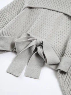 Clearance Tie Back Mock Neck Sweater Sweater Tops|Sweaters & Cardigans