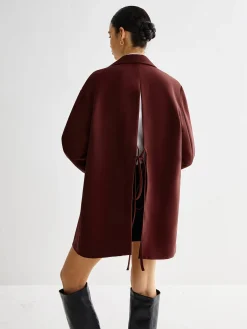 Sale Tie Back Shift Blazer Outerwear|Blazers