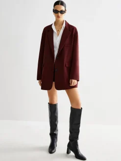 Sale Tie Back Shift Blazer Outerwear|Blazers