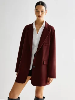 Sale Tie Back Shift Blazer Outerwear|Blazers