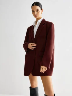 Sale Tie Back Shift Blazer Outerwear|Blazers
