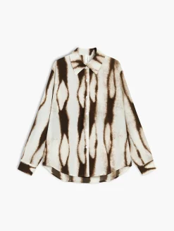 Clearance Tie Dye Oversized Button Down Shirt Blouses & Shirts|Tops
