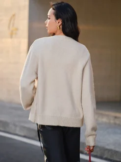 Clearance Tie Front Knit Top Sweater Tops|Sweaters & Cardigans