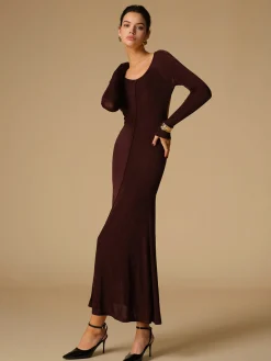 Best Tie Neck Backless Jersey Long Dress Cocktail & Party Dresses|Long Dresses