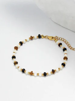 Tiger Eye Stone Beaded Bracelet Rings & Bracelets|Accessories