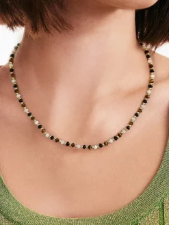 Hot Tiger Eye Stone Beaded Necklace Necklaces|Accessories