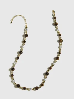 Outlet Tiger Eye Stone Choker Necklace Necklaces|Accessories