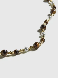 Outlet Tiger Eye Stone Choker Necklace Necklaces|Accessories
