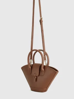 Top Handle Basket Bag Bags|Accessories