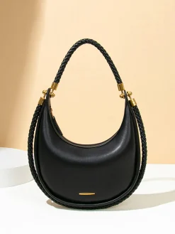 Discount Top Woven-Handle Crescent Bag Accessories