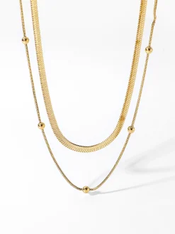 New Tranquility Double Layers Necklace Necklaces|Accessories