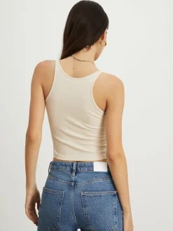 Sale Transparent Strap Crop Tank Top Sweater Tops|Crop Tops