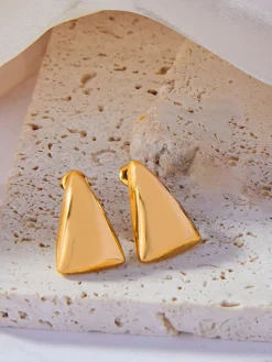 Online Triangle Stud Drop Earrings Earrings|Accessories