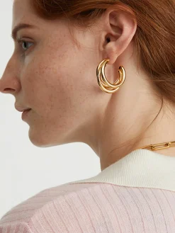 Discount Triple en Hoop Stud Earrings Earrings|Accessories