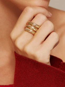 Outlet Triple-Layer Snake Spiral Ring Rings & Bracelets|Accessories