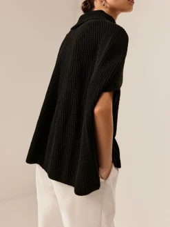 Sale Turtleneck Half-Sleeve Sweater Without Belt Sweater Tops|Sweaters & Cardigans