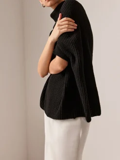 Sale Turtleneck Half-Sleeve Sweater Without Belt Sweater Tops|Sweaters & Cardigans