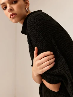 Sale Turtleneck Half-Sleeve Sweater Without Belt Sweater Tops|Sweaters & Cardigans