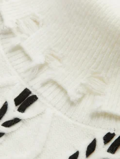 Clearance Turtleneck Raw Hem Twist Sweater Sweater Tops|Sweaters & Cardigans