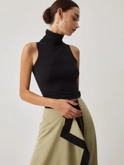 Online Turtleneck Rib Top Tank Tops & Camis|Matching Sets