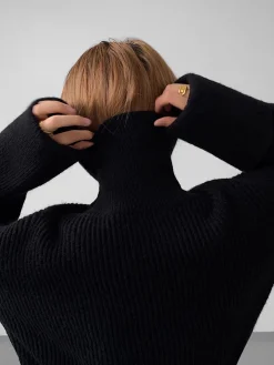 Best Turtleneck Ribbed Warm Sweater Sweater Tops|Sweaters & Cardigans