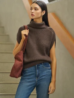 Best Turtleneck Shrug Sweater Vest Sweater Vests|Sweaters & Cardigans