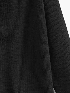 New Turtleneck Side Zipper Knit Top Sweater Tops|Sweaters & Cardigans
