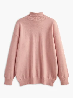 Hot Turtleneck Split Oversized Sweater Sweater Tops|Sweaters & Cardigans
