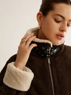 Sale Turtleneck Zipper Fleece Jacket Outerwear|Jackets