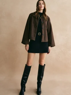 Clearance Tweed Button Down Jacket Outerwear|Jackets