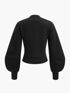 Clearance Tweed Houndstooth Zipper Sweatshirt Sweatshirts & Hoodies|Tops