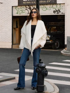Discount Tweed Tassel Winter Coat Outerwear|Coats