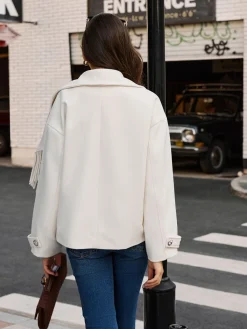 Discount Tweed Tassel Winter Coat Outerwear|Coats