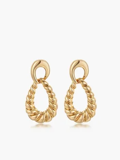 Online Twist Doorknocker Drop Earrings Earrings|Accessories