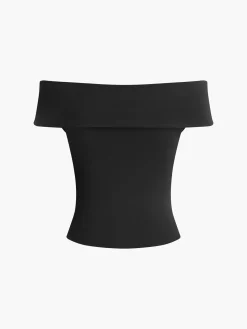 Sale Twist Front Off Shoulder Top T-shirts|Tops