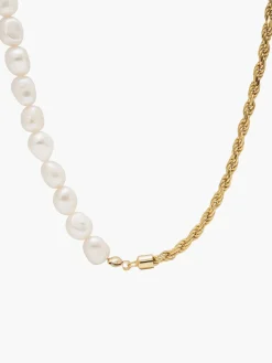 Best Twist Pearl Beaded Panel Necklace Necklaces|Accessories