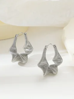 Best Twist Wave Pendant Earrings Earrings|Accessories